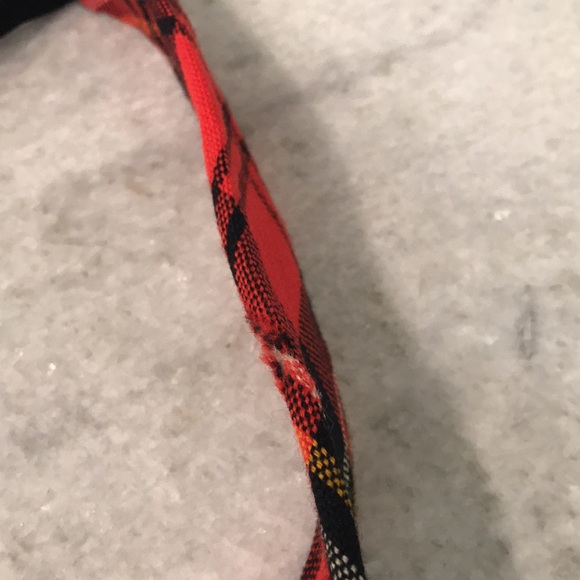 Vintage Mens Tie Sears Tartan Plaid Red The Mens Store Holiday Christmas Retro - Picture 6 of 6